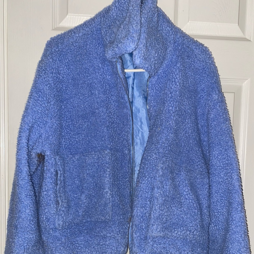 Zip up teddy jacket